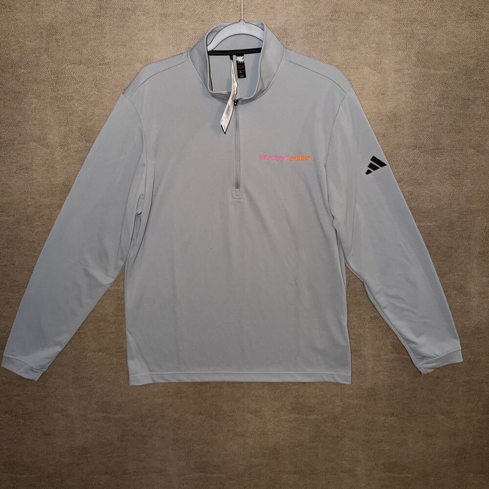 NWT Adidas Chicago x Dunkin' 1/4 Zip Golf zipup